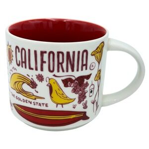 Starbucks Been There Series California Mug 14oz Across the Globe Collection Red